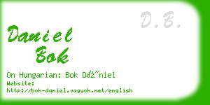 daniel bok business card